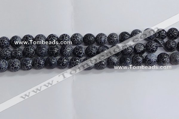 CAA1212 15.5 inches 10mm round frosted agate beads wholesale