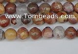 CAA1220 15.5 inches 4mm round gold mountain agate beads