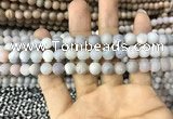 CAA1291 15.5 inches 8mm round matte plated druzy agate beads