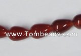 CAA131 15.5 inches 9*14mm teardrop red agate gemstone beads