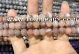 CAA1403 15.5 inches 8mm round matte druzy agate beads