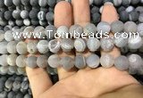 CAA1417 15.5 inches 10mm round matte druzy agate beads