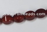 CAA147 15.5 inches 10*12mm star fruit shape red agate gemstone beads