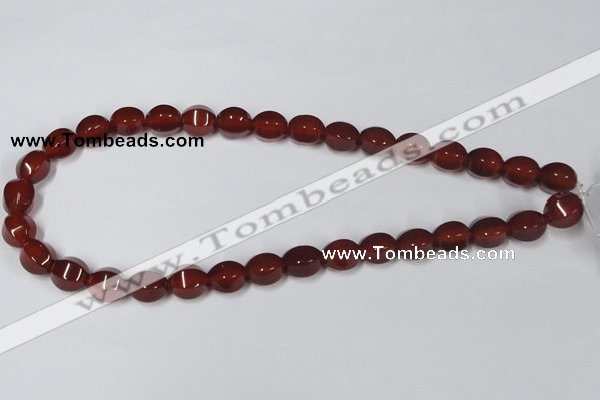 CAA147 15.5 inches 10*12mm star fruit shape red agate gemstone beads