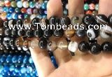 CAA1540 15.5 inches 12mm round banded agate beads wholesale