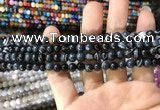 CAA1542 15.5 inches 4mm round banded agate beads wholesale