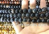 CAA1545 15.5 inches 10mm round banded agate beads wholesale