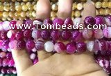 CAA1564 15.5 inches 12mm round banded agate beads wholesale