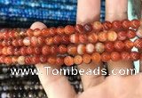 CAA1567 15.5 inches 6mm round banded agate beads wholesale