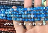 CAA1573 15.5 inches 6mm round banded agate beads wholesale