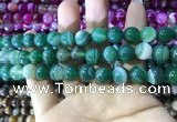 CAA1593 15.5 inches 10mm round banded agate beads wholesale