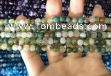 CAA1670 15.5 inches 6mm faceted round banded agate beads