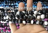 CAA1775 15 inches 10mm faceted round fire crackle agate beads