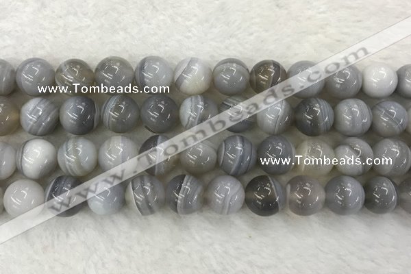 CAA1806 15.5 inches 16mm round banded agate gemstone beads