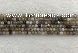 CAA1810 15.5 inches 4mm round banded agate gemstone beads