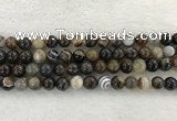 CAA1823 15.5 inches 10mm round banded agate gemstone beads