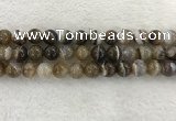 CAA1824 15.5 inches 12mm round banded agate gemstone beads