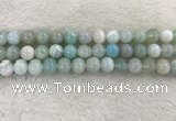 CAA1844 15.5 inches 12mm round banded agate gemstone beads