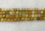 CAA1853 15.5 inches 10mm round banded agate gemstone beads