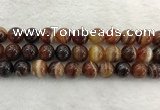 CAA1865 15.5 inches 14mm round banded agate gemstone beads