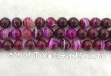 CAA1885 15.5 inches 14mm round banded agate gemstone beads