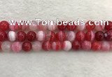 CAA1894 15.5 inches 12mm round banded agate gemstone beads