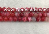 CAA1895 15.5 inches 14mm round banded agate gemstone beads