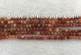 CAA1900 15.5 inches 4mm round banded agate gemstone beads