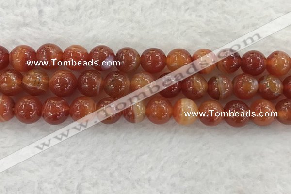 CAA1905 15.5 inches 14mm round banded agate gemstone beads