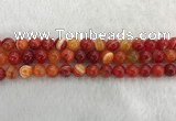 CAA1913 15.5 inches 10mm round banded agate gemstone beads