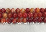 CAA1916 15.5 inches 16mm round banded agate gemstone beads