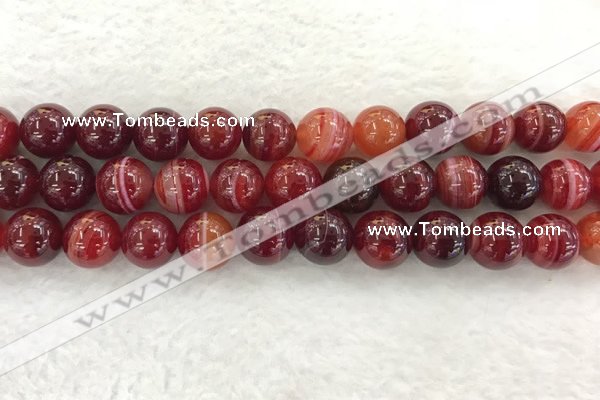 CAA1925 15.5 inches 14mm round banded agate gemstone beads