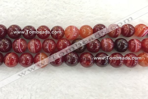 CAA1926 15.5 inches 16mm round banded agate gemstone beads