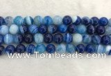 CAA1934 15.5 inches 12mm round banded agate gemstone beads