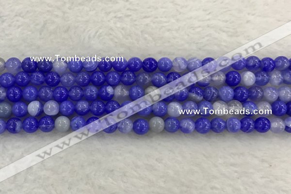 CAA1941 15.5 inches 6mm round banded agate gemstone beads