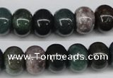 CAA195 15.5 inches 10*14mm rondelle indian agate beads wholesale