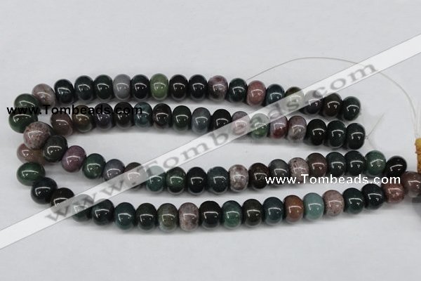 CAA195 15.5 inches 10*14mm rondelle indian agate beads wholesale