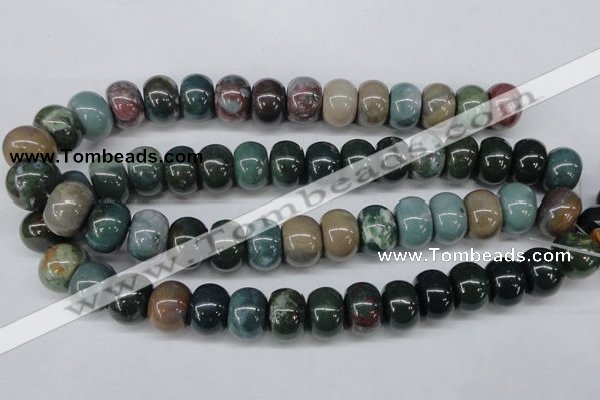 CAA196 15.5 inches 13*18mm rondelle indian agate beads wholesale