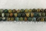 CAA1965 15.5 inches 14mm round banded agate gemstone beads