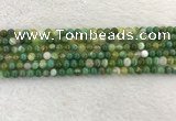 CAA1970 15.5 inches 4mm round banded agate gemstone beads