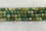 CAA1973 15.5 inches 10mm round banded agate gemstone beads