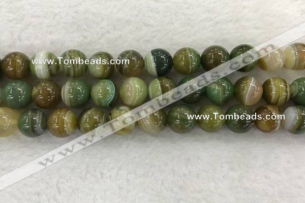 CAA1976 15.5 inches 16mm round banded agate gemstone beads