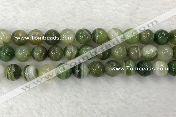 CAA1985 15.5 inches 14mm round banded agate gemstone beads