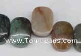 CAA199 Top-drilled 15*20mm oval indian agate beads wholesale