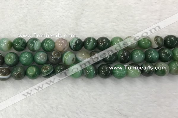 CAA1994 15.5 inches 12mm round banded agate gemstone beads