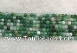 CAA2000 15.5 inches 4mm round banded agate gemstone beads