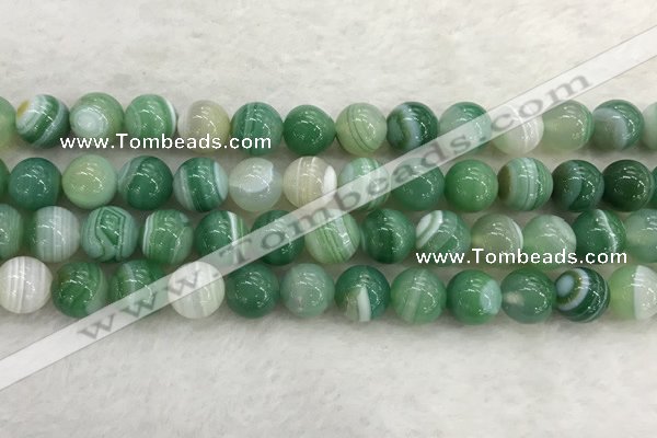 CAA2004 15.5 inches 12mm round banded agate gemstone beads