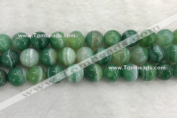 CAA2006 15.5 inches 16mm round banded agate gemstone beads