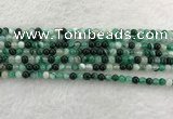 CAA2010 15.5 inches 4mm round banded agate gemstone beads