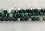 CAA2014 15.5 inches 12mm round banded agate gemstone beads